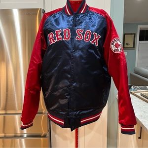 Boston Red Sox quilted satin jacket